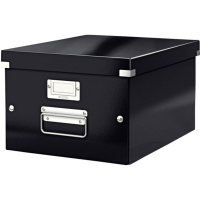 Úložná krabice A4 střední Leitz Click & Store WOW černá