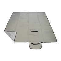 Pikniková deka CALTER® GRADY, 200x150 cm, alu fólie, šedá