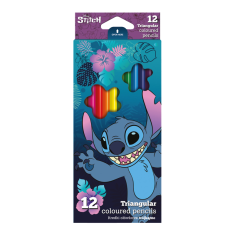 Trojhranné pastelky Colorino Stitch 12ks