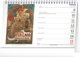 Stolní kalendář 2025 Alfons Mucha