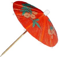 Zápichy deštníček 100mm 6ks