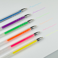 Kuličkové gelové pero Kores Pen Neon 6ks