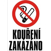 Samolepka Kouření zakázáno