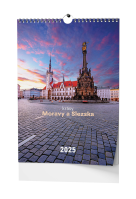 Nástěnný kalendář 2025 A3 Krásy a Moravy a Slezka