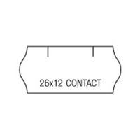 Etikety do kleští CONTACT/26x12/bílé